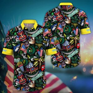 Oregon Ducks Tiki Aloha Hawaiian Shirt