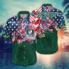 Oregon Ducks US Independence Day Flag Pattern Hawaiian Shirt