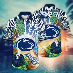 Penn State Nittany Lions Beach Thunder Strike Hawaiian Shirt