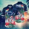 Penn State Nittany Lions Pink Flamingo Couple Hawaiian Shirt