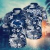 Penn State Nittany Lions White Blossom Leaf Hawaiian Shirt