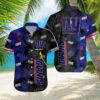 Personalizeds News Yorks Giants NFL Leaves Tropical Hawaiian Shirt