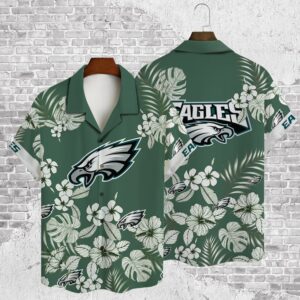 Philadelphia Eagles 2023 AOP Hawaiian Shirt V36