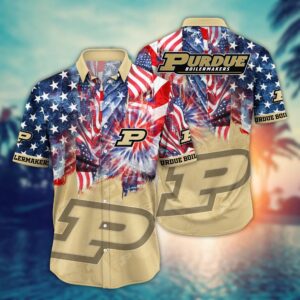 Purdue Boilermakers 4th Of July America Flag Pattern Hawaiian Shirt
