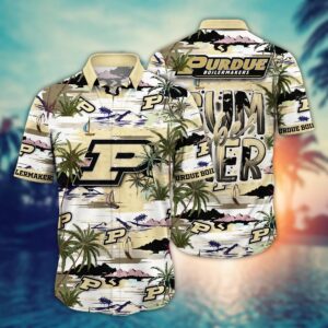 Purdue Boilermakers Coconut Island Hawaiian Shirt
