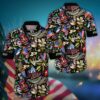 Purdue Boilermakers Tiki Floral Aloha Hawaiian Shirt