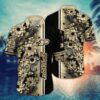 Purdue Boilermakers Tropical Flowered Aloha Hawaiian Shirt