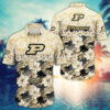 Purdue Boilermakers Tropical Flowers Aloha Hawaiian Shirt