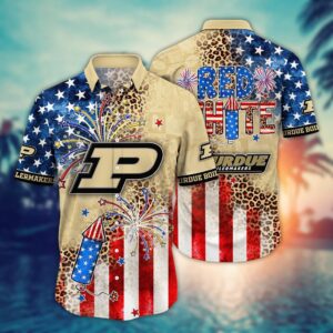 Purdue Boilermakers US Independence Day Hawaiian Shirt
