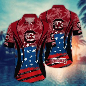South Carolina Gamecocks 4th Of July America Flag Pattern Hawaiian Shirt