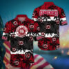 South Carolina Gamecocks Black Palm Tree Hawaiian Shirt