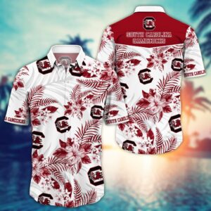South Carolina Gamecocks Blossom Aloha Hawaiian Shirt