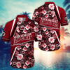South Carolina Gamecocks Flowered Aloha Hawaiian Shirt