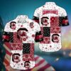 South Carolina Gamecocks Mini Blossom Aloha Hawaiian Shirt