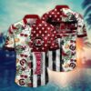 South Carolina Gamecocks Tropical Floral Star Hawaiian Shirt