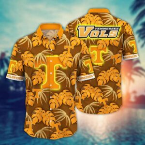 Tennessee Volunteers Aloha Leaf Hawaiian Shirt