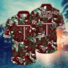 Texas A&M Aggies Tropical Floral Leaf Hawaiian Shirt