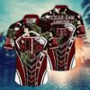 Texas A&M Aggies Tropical Leaf Armor Design Hawaiian Shirt
