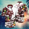 Texas A&M Aggies Tropical Pineapple Flowers Hawaiian Shirt