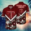 Texas A&M Aggies White Flowered Aloha Hawaiian Shirt
