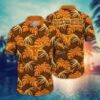 Texas Longhorns Brightly Colored Flower Hawaiian Shirt