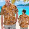 Texas Longhorns Checkerboard Pattern Hawaiian Shirt