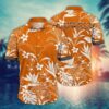 Texas Longhorns White Floral Hawaiian Shirt