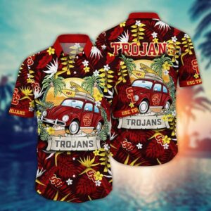 USC Trojans Summer Car Beach Hawaiian Shirt