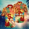 USC Trojans Thunder Strike Beach Palm Tree Hawaiian Shirt