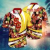 USC Trojans Tropical Pineapple Flowers Hawaiian Shirt