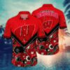 Wisconsin Badgers Blossom Aloha Hawaiian Shirt